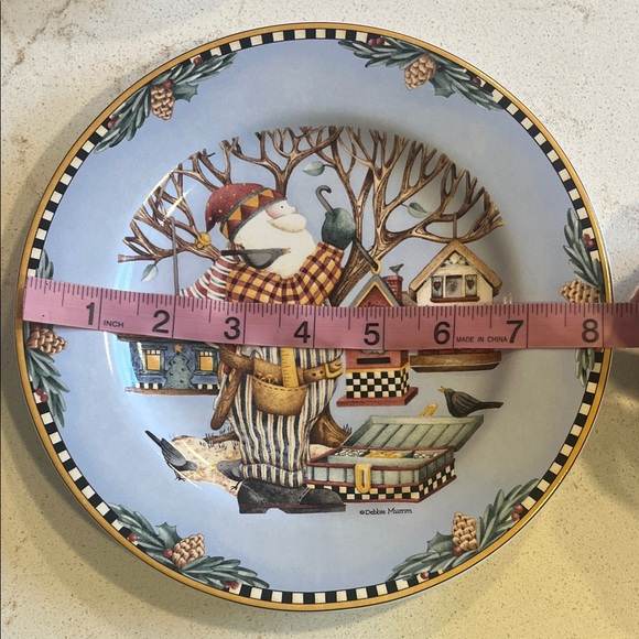 Sakura Festive Santa Dinnerware Set - Light Blue and Multicolor - Picture 3 of 7